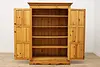 Farmhouse Country Pine Vintage Kitchen Cabinet Pantry (4)