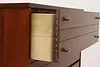 Midcentury Modern 1960s Vintage Walnut Dresser or Tall Chest (12)