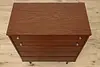 Midcentury Modern 1960s Vintage Walnut Dresser or Tall Chest (5)