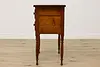 Sheraton Vintage Tiger Maple Chest Nightstand or End Table (9)