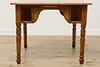 Victorian Farmhouse Antique Oak Pub or Tavern Game Table (6)