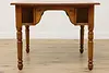 Victorian Farmhouse Antique Oak Pub or Tavern Game Table (7)