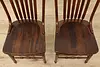 Set 8 Antique Farmhouse Carved Pressback Dining Chairs Signed (11)