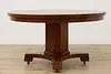 Arts & Crafts Mission Oak Antique 54" Dining Table, 2 Leaves (16)