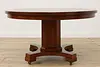 Arts & Crafts Mission Oak Antique 54" Dining Table, 2 Leaves (17)