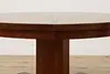 Arts & Crafts Mission Oak Antique 54" Dining Table, 2 Leaves (18)