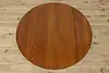 Arts & Crafts Mission Oak Antique 54" Dining Table, 2 Leaves (8)