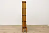 Globe Arts & Crafts Mission Oak 4 Stack Lawyer Bookcase (15)