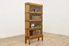 Globe Arts & Crafts Mission Oak 4 Stack Lawyer Bookcase (2)