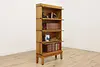 Globe Arts & Crafts Mission Oak 4 Stack Lawyer Bookcase (3)