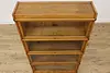 Globe Arts & Crafts Mission Oak 4 Stack Lawyer Bookcase (7)