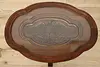 Carved Eagle Vintage Walnut Coffee or Patio Table & Tray (6)