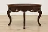 Carved Eagle Vintage Walnut Coffee or Patio Table & Tray (9)