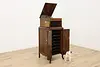 Victrola Antique Tabletop Phonograph VV-IX, Record Cabinet (3)