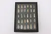 Indigenous Antique Framed Natural Material Arrowheads (3)