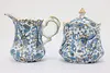 Lefton China Vintage Paisley China Creamer & Sugar Set (8)