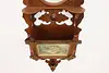 Victorian Antique Walnut Music & Magazine Wall Rack Mirror (10)