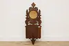 Victorian Antique Walnut Music & Magazine Wall Rack Mirror (13)