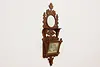 Victorian Antique Walnut Music & Magazine Wall Rack Mirror (3)