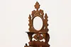 Victorian Antique Walnut Music & Magazine Wall Rack Mirror (8)