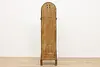 German Art Deco Antique Oak Grandfather Tall Case Clock, FMS (12)