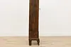 German Art Deco Antique Oak Grandfather Tall Case Clock, FMS (15)