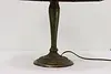 Art Nouveau Antique Stained Glass Shade Desk Lamp, Grapes (10)