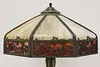 Art Nouveau Antique Stained Glass Shade Desk Lamp, Grapes (13)