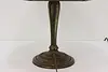 Art Nouveau Antique Stained Glass Shade Desk Lamp, Grapes (14)