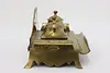 Brass Vintage Desktop Double Inkwell, India (11)