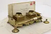 Brass Vintage Desktop Double Inkwell, India (3)