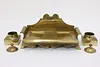 Brass Vintage Desktop Double Inkwell, India (5)