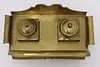 Brass Vintage Desktop Double Inkwell, India (7)