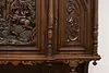 Renaissance Antique Carved Walnut Sideboard or Bar Cabinet (14)