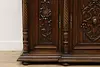 Renaissance Antique Carved Walnut Sideboard or Bar Cabinet (17)