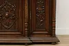 Renaissance Antique Carved Walnut Sideboard or Bar Cabinet (18)