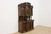 Renaissance Antique Carved Walnut Sideboard or Bar Cabinet (2)