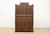 Renaissance Antique Carved Walnut Sideboard or Bar Cabinet (22)