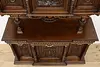 Renaissance Antique Carved Walnut Sideboard or Bar Cabinet (6)