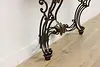 French Design Vintage Marble & Wrought Iron Entry Console (13)