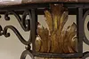 French Design Vintage Marble & Wrought Iron Entry Console (16)