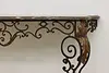 French Design Vintage Marble & Wrought Iron Entry Console (9)