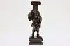 Renaissance Antique Carved Walnut Salvage Jester Sculpture (2)