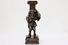 Renaissance Antique Carved Walnut Salvage Jester Sculpture (2)