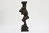 Renaissance Antique Carved Walnut Salvage Jester Sculpture (6)