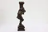 Renaissance Antique Carved Walnut Salvage Jester Sculpture (8)