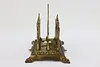 Victorian Antique Brass Finish Letter Napkin Holder Stag B&H (4)