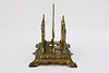 Victorian Antique Brass Finish Letter Napkin Holder Stag B&H (6)