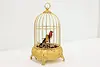 Gold Plated Vintage Singing Birds in Cage Automaton (2)