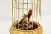 Gold Plated Vintage Singing Birds in Cage Automaton (3)